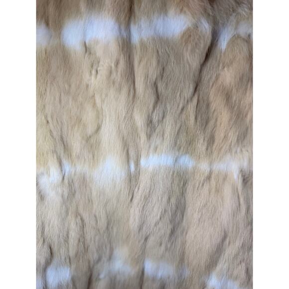 Nine West Rabbit fur jacket-Beige (SIZE M) - Picture 9 of 10